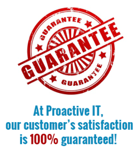 At Proactive IT, customer satisfaction is guaranteed