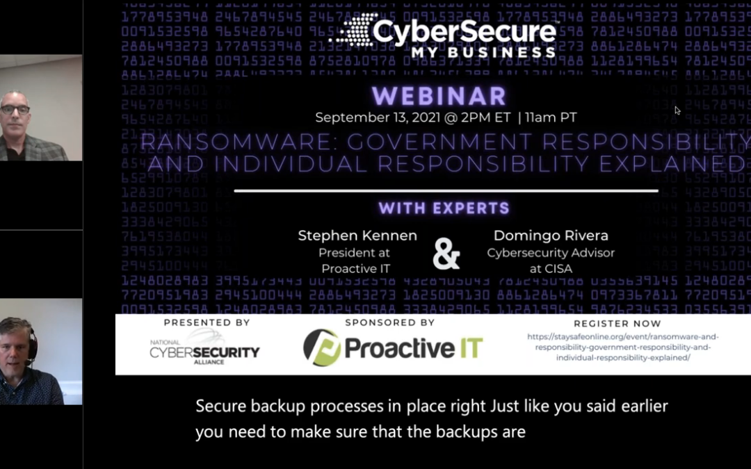 10 Takeaways from My Conversation with CISA and the NCSA on Ransomware